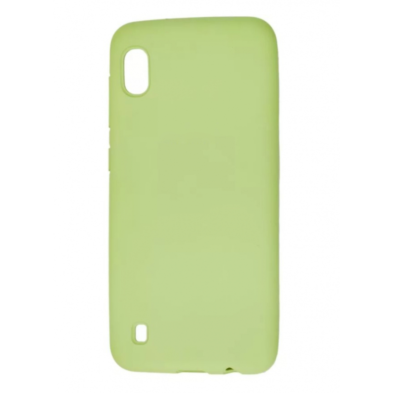 Чехол Galaxy A12 Silicone Cace Nude Leaves Mint (Мятный)