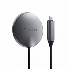 Беспроводное ЗУ Satechi Magnetic Wireless Charging Cabel Gray