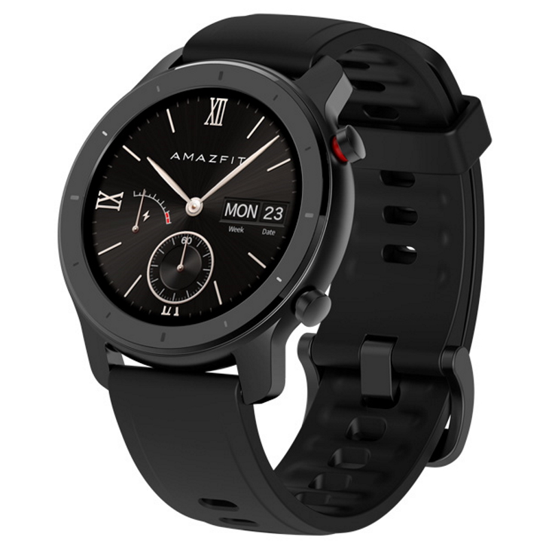 Смарт часы Amazfit GTR 42mm Starry Black / Black Silicone Strap