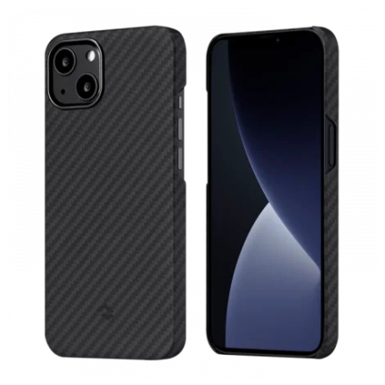 Чехол iPhone 13 Pitaka MagEZ Case 2 Black Gray Black (Черный)