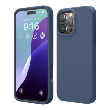 Чехол iPhone 16 Pro Max Elago Soft Silicone Liquid Jean Indigo