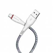 Кабель USB - MicroUSB / Borofone BX25 / 1M / Белый