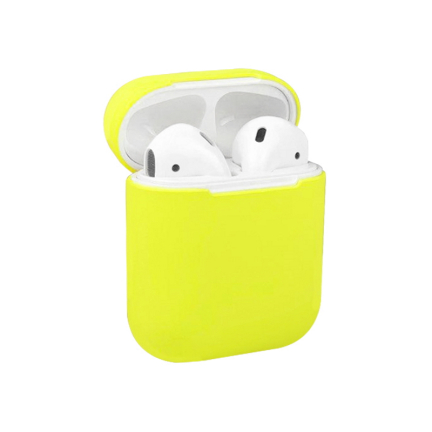 Чехол AirPods 1/2 Silicone Case Yellow Yellow (Желтый)