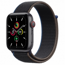 Apple Watch SE 44mm (Cellular) Space Gray Aluminum Case / Charcoal Sport Loop