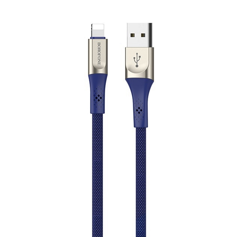 Кабель USB - Lightning / Borofone BU7 / 1M / Синий
