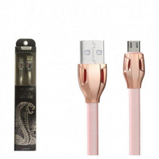 Кабель USB - MicroUSB / Remax RC-035m / 1M / Розовый