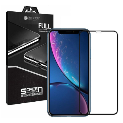 Защитное стекло Приватное 3D MOCOll Black Diamond для iPhone XR/11 Черное