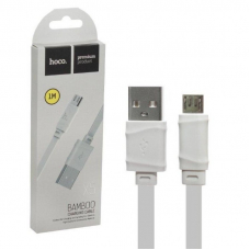 Кабель USB - MicroUSB / HOCO X5 Bamboo / 1M / Белый